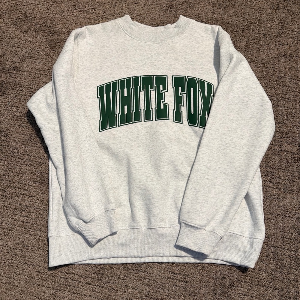 White Fox Gray Sweatshirt